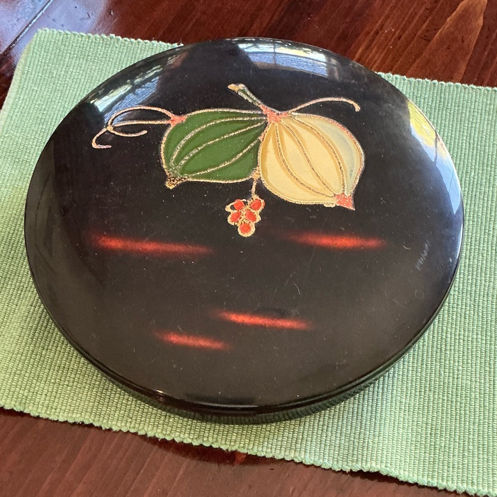 Vintage Black Japanese Laquered Bento Box